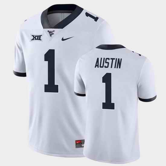 Men West Virginia Mountaineers Tavon Austin Game White College Football Jersey